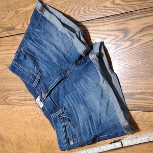 J.CREW Womens Jean Shorts BLUE 27 Preowned Used Summer Pool  Denim